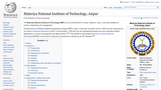 
                            9. MNIT Jaipur - Wikipedia