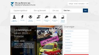 
                            9. Mo og Øyrane vidaregåande skule - Sogn og Fjordane fylkeskommune