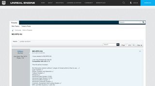 
                            11. MO-RPG Kit - Unreal Engine Forums