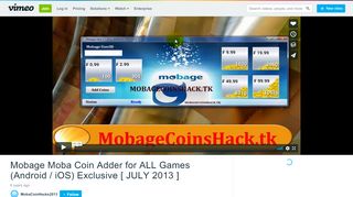 
                            8. Mobage Moba Coin Adder for ALL Games (Android / iOS) Exclusive ...