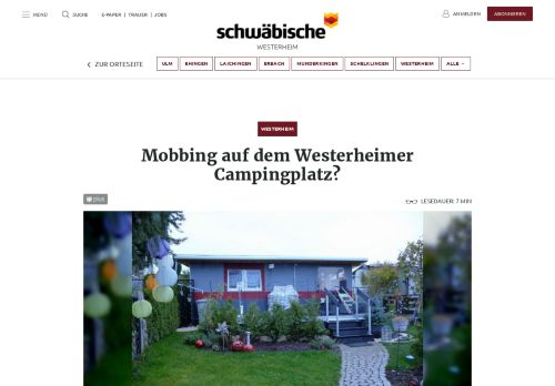 
                            7. Mobbing auf dem Westerheimer Campingplatz? - Schwäbische Zeitung