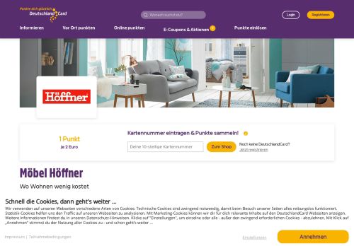 
                            11. Möbel-Höffner online kaufen & Punkte sammeln | DeutschlandCard