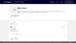 
                            12. Mobi Data Reviews | Read Customer Service Reviews of ...