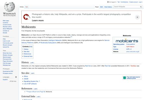 
                            11. Mobicents - Wikipedia