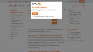 
                            10. Mobiele pincode van de app - ING - ING - Mobiel en internetbankieren