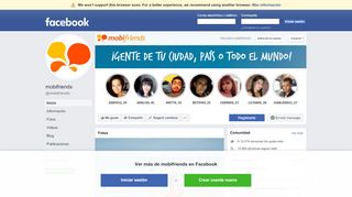 
                            6. mobifriends - Inicio | Facebook