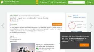 
                            11. Mobikwik — otp not received and email id incorrect showing