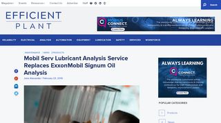 
                            10. Mobil Serv Lubricant Analysis Service Replaces ExxonMobil Signum ...
