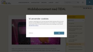 
                            4. Mobilabonnement med TIDAL - CBB Mobil