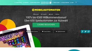 
                            4. Mobilautomaten Casino - Hol dir bis zu 500€ Casino Bonus + ...