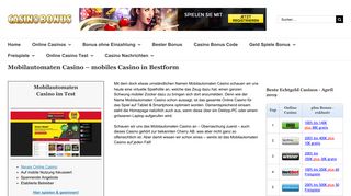 
                            9. Mobilautomaten Casino - mobiles Casino in Bestform ...