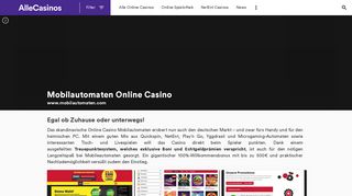 
                            7. Mobilautomaten Online Casino - AlleCasinos.com