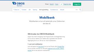 
                            3. Mobilbank - OBOS-banken