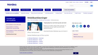 
                            12. Mobilbankløsninger | nordea.com