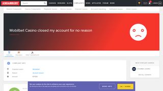 
                            9. Mobilbet Casino closed my account for no reason - Complaint ...