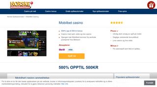 
                            7. MobilBet casino | Valgfri velkomstbonus - 500 % eller 100 %