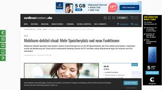 
                            10. Mobilcom-debitel cloud: Mehr Speicherplatz und neue Funktionen
