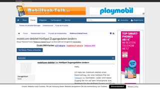 
                            7. mobilcom-debitel HotSpot Zugangsdaten ändern | Handy Forum ...