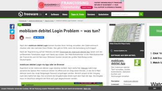 
                            10. mobilcom debitel Login Problem – was tun? | Freeware.de