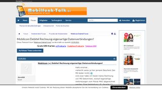
                            10. Mobilcom Debitel Rechnung-eigenartige Datenverbindungen! | Handy ...