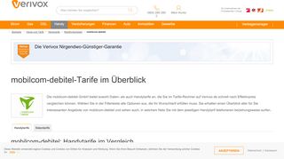 
                            12. mobilcom-debitel: Tarife mit und ohne Vertrag vergleichen - Verivox