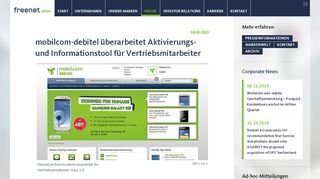 
                            8. mobilcom-debitel überarbeitet Aktivierungs- und Informationstool für ...