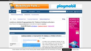
                            12. mobilcom-debitel Zugangsdaten für Telekom HotSpot anfordern ...