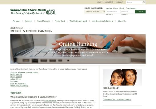 
                            11. Mobile and Online Banking | Personal Banking | Waukesha State Bank