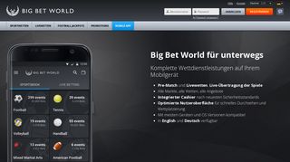 
                            4. Mobile App - Big Bet World