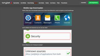 
                            6. Mobile App Downloaden - TonyBet