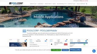 
                            3. Mobile Applications - PoolCorp