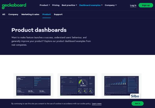 
                            4. Mobile apps dashboard example | Geckoboard
