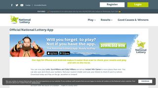 
                            3. Mobile Apps | Irish National Lottery - Lottery.ie