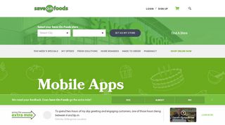 
                            11. Mobile Apps - Save-On-Foods