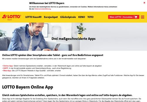 
                            4. Mobile Apps von LOTTO Bayern - für Smartphone und Tablet