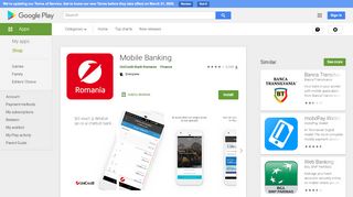 
                            6. Mobile Banking – Aplicații pe Google Play