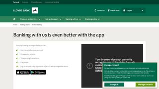 
                            4. Mobile Banking app - Lloyds Bank