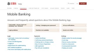 
                            7. Mobile Banking app login | UBS Switzerland