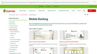 
                            11. Mobile Banking & Apps | St.George Bank