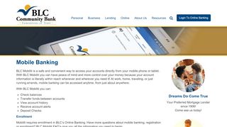 
                            12. Mobile Banking : BLC Community Bank