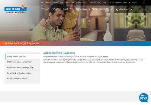 
                            3. Mobile Banking - BOI | Bank of India