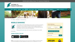 
                            7. Mobile Banking - Cal State LA FCU