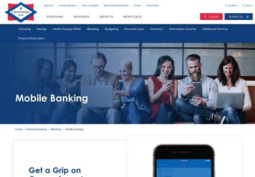 
                            3. Mobile Banking | Centennial Bank