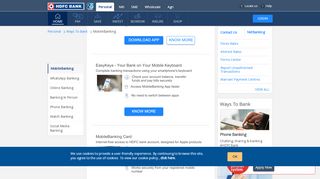 
                            5. Mobile Banking - Convenient MobileBanking Services in ... - HDFC Bank