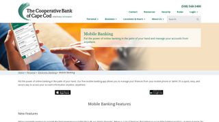 
                            9. Mobile Banking - Cooperative Bank of Cape Cod