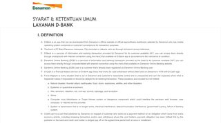 
                            6. Mobile Banking - Danamon Online Banking