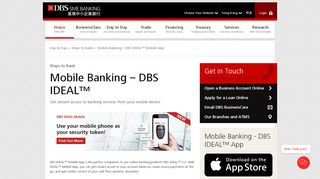 
                            3. Mobile Banking – DBS IDEAL™ | DBS SME Hong Kong