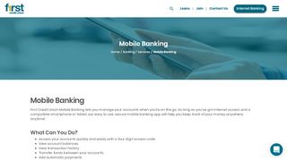
                            4. Mobile Banking | First Credit Union