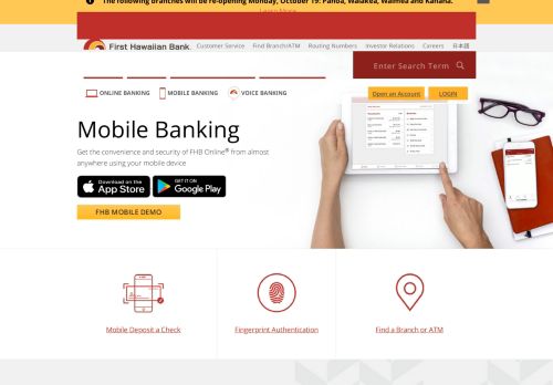 
                            13. Mobile Banking - First Hawaiian Bank