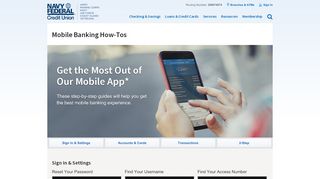 
                            3. Mobile Banking How Tos | Navy Federal Credit Union